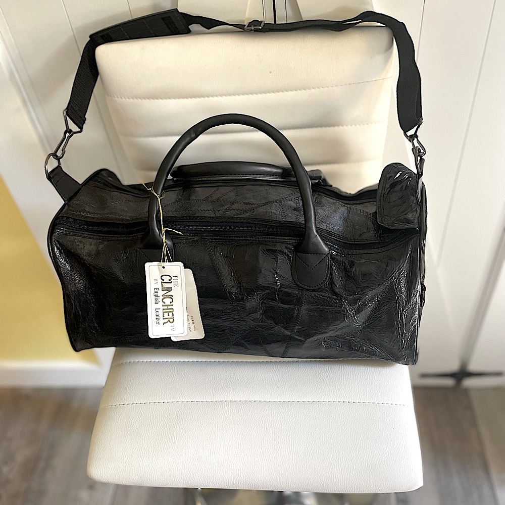 English Leather Black Duffel Bag